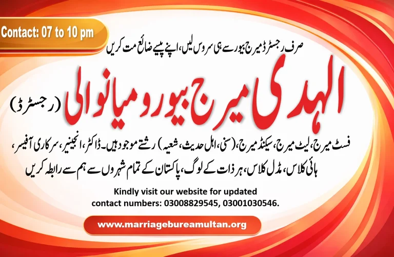 marriage bureau mianwali